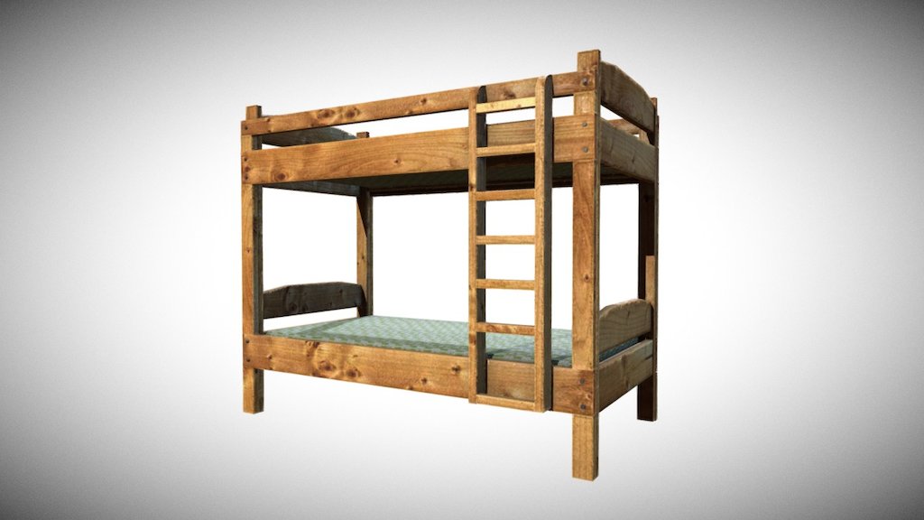 Double Bed 3d model