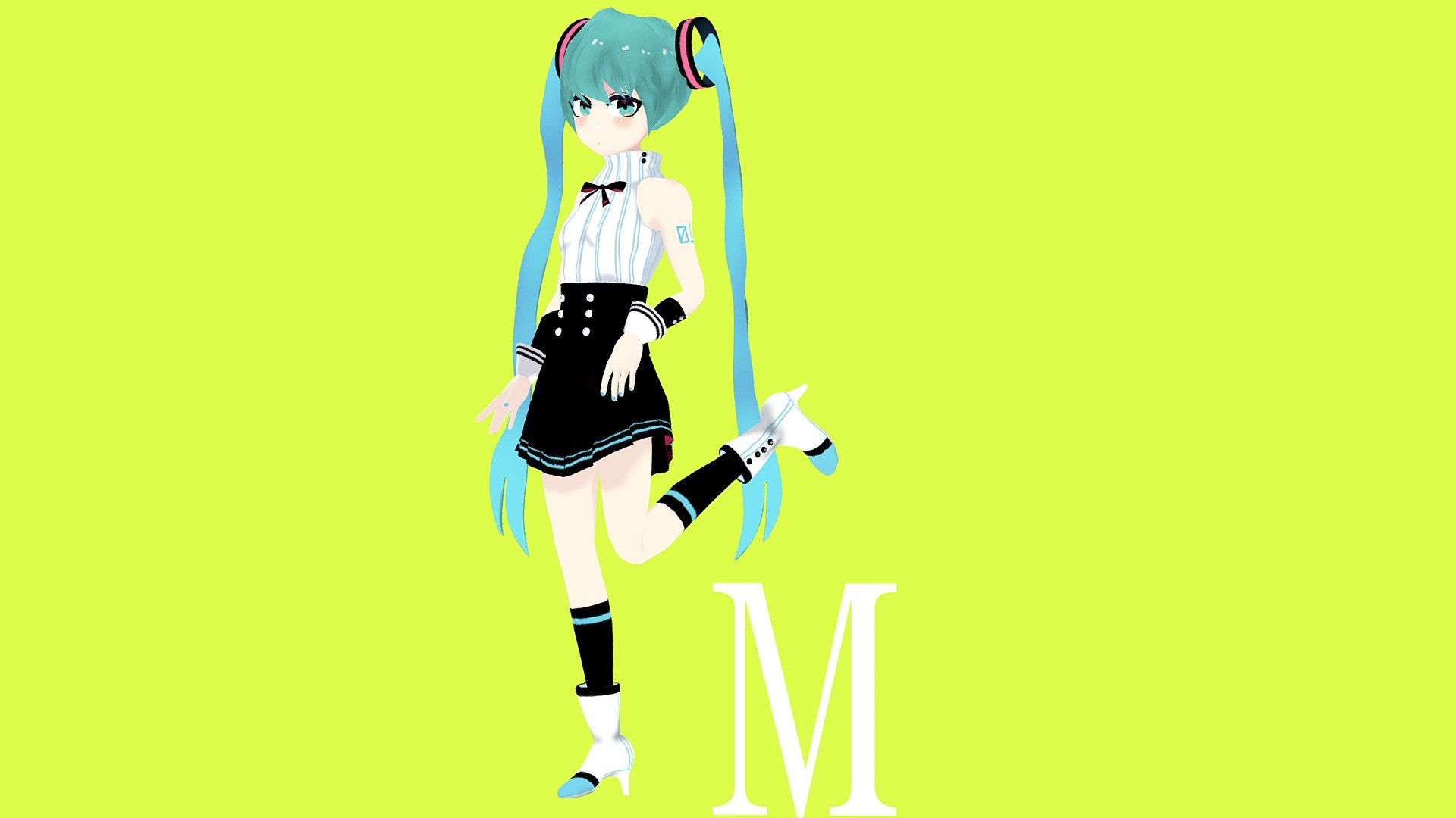 Hatsune Miku Fanart 3d model