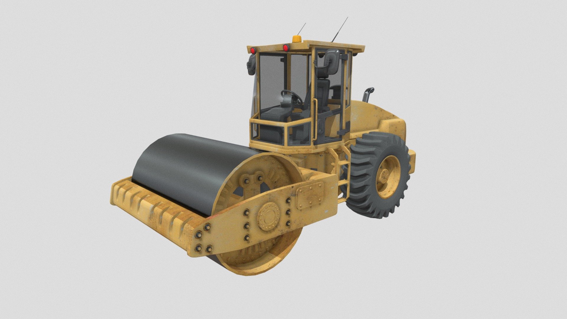 Soil road Roller 3d model