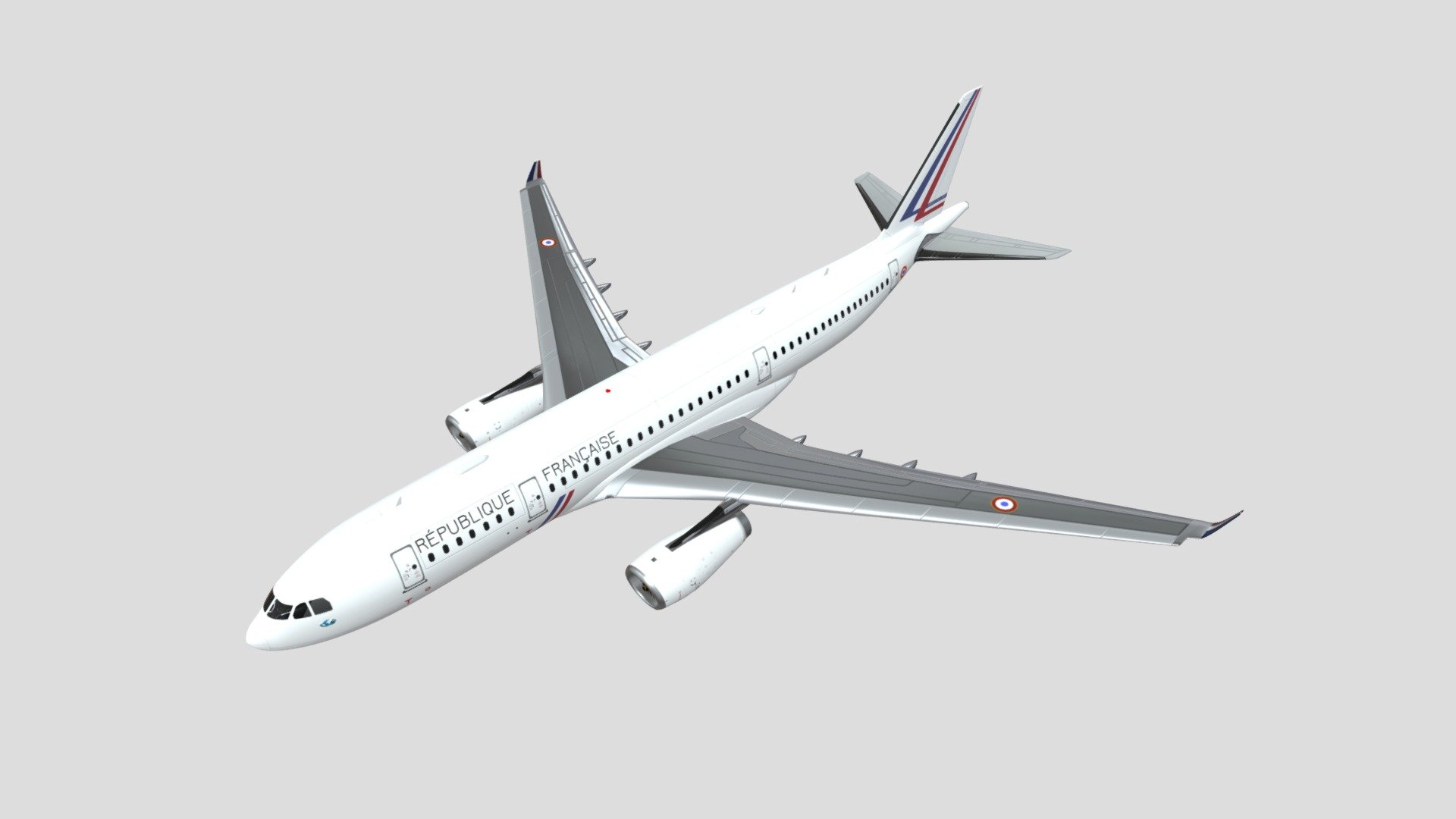 Airbus A330-200F aircraft 3d model