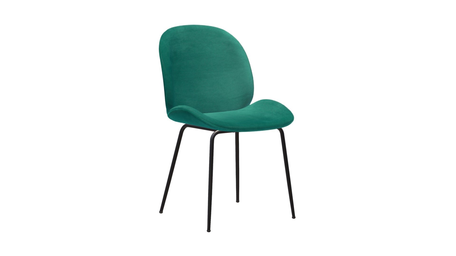 Miles Dining Chair Green 3d model