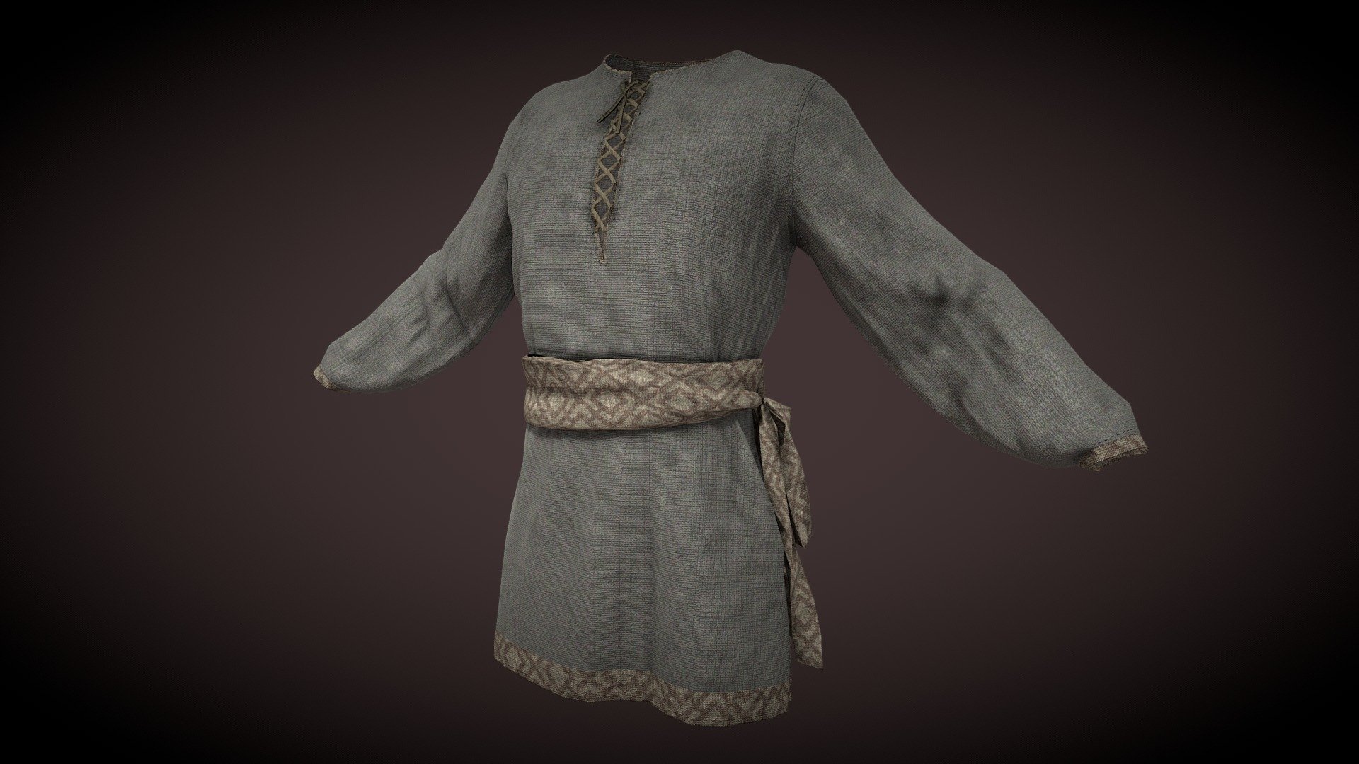 Tunic Sash 2 3d model