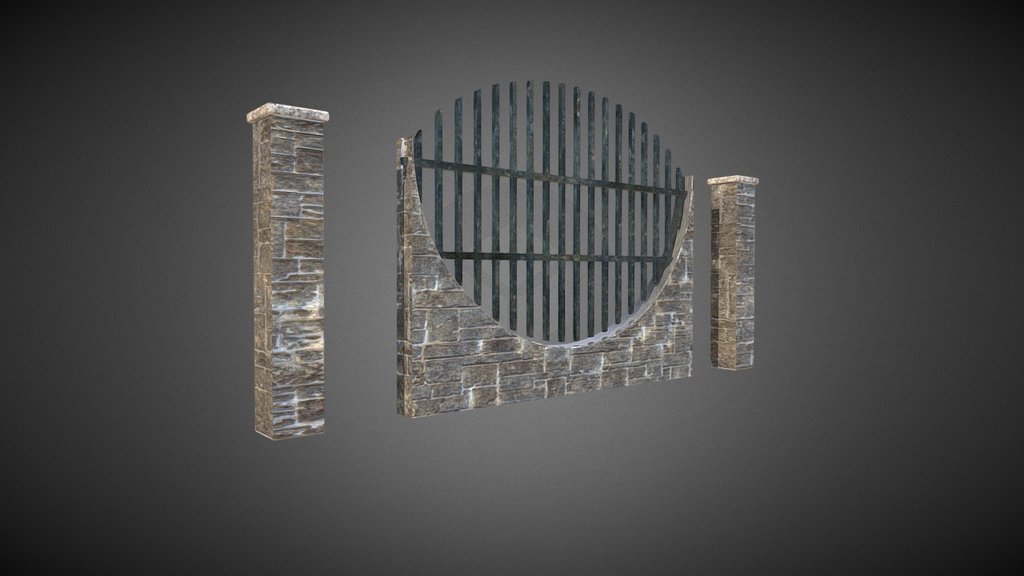 Fence B 3d model