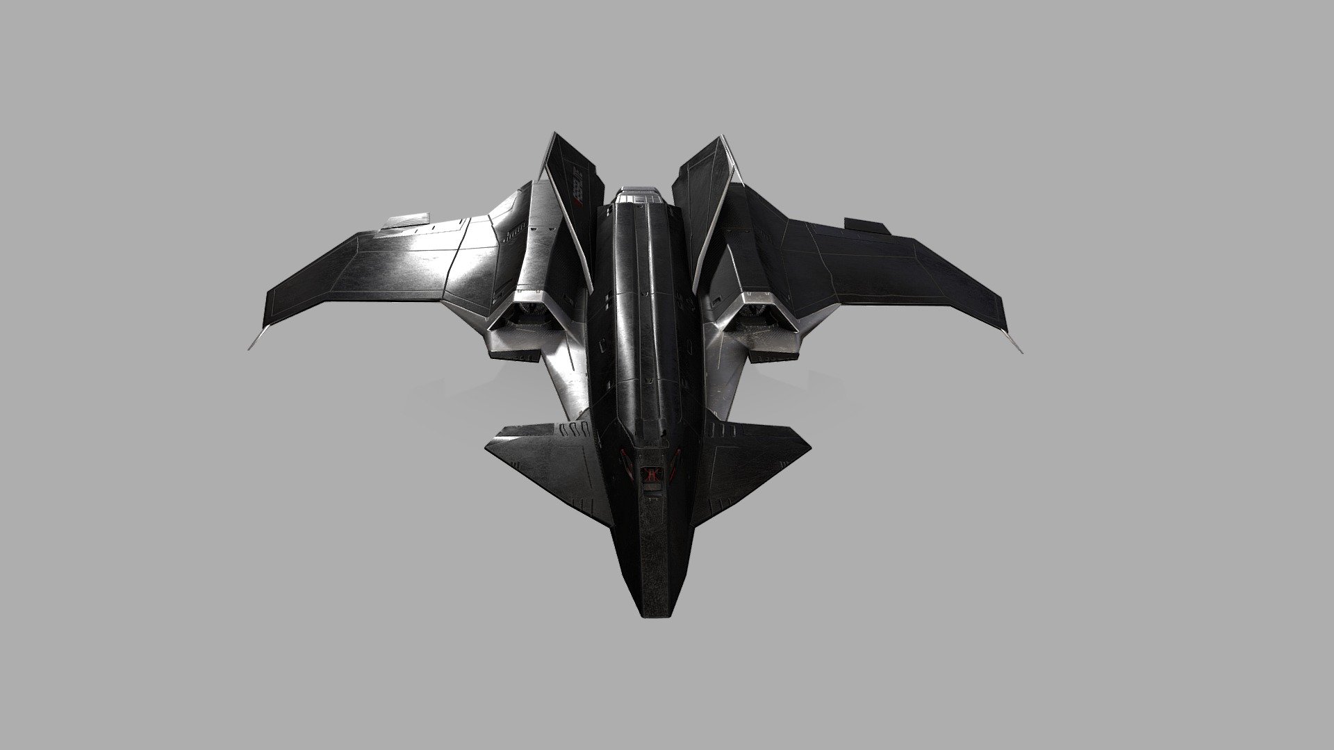 6th Gen VTOL Sci-Fi Fighter Jet 3d model