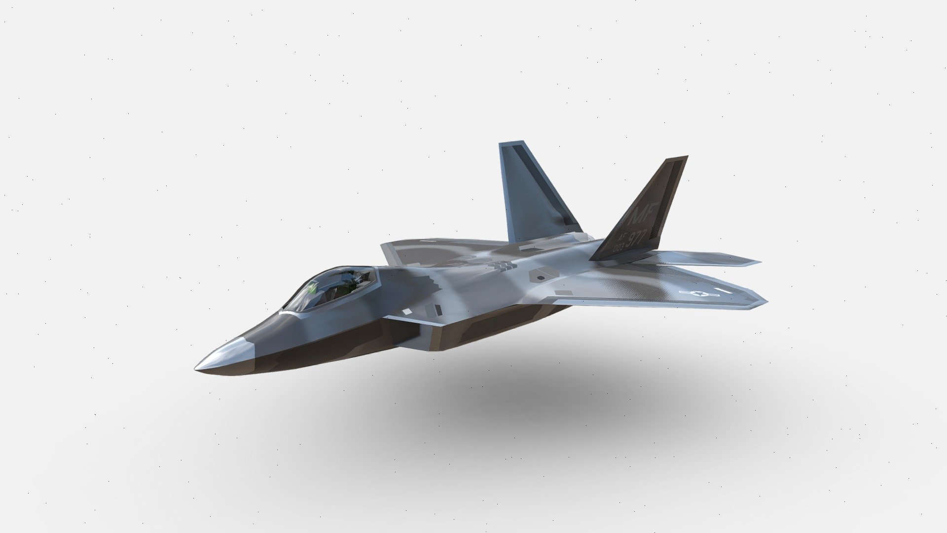 3d model Lockheed Martin F-22 3d model