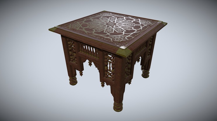 Egyptian Table 3d model