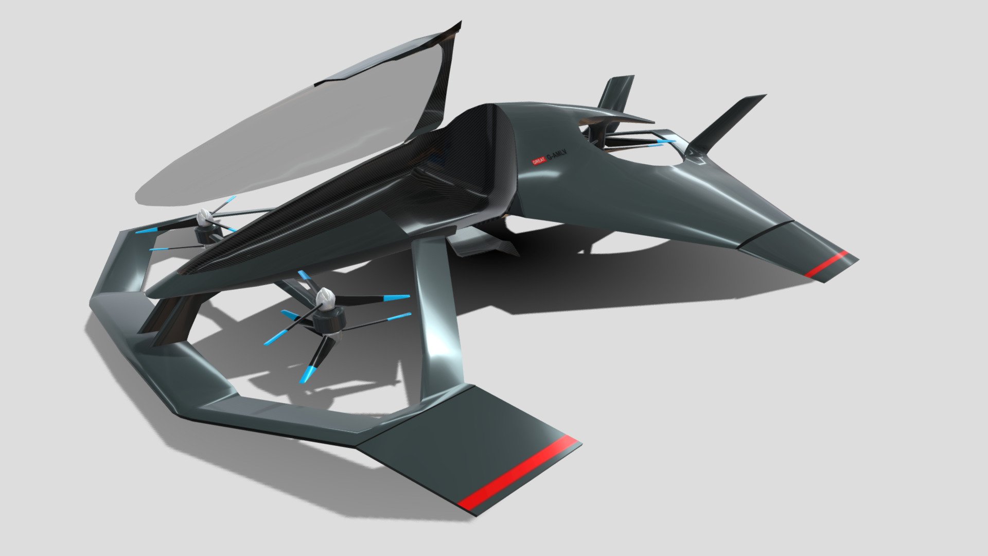 Aston Martin EVTOL 3d model