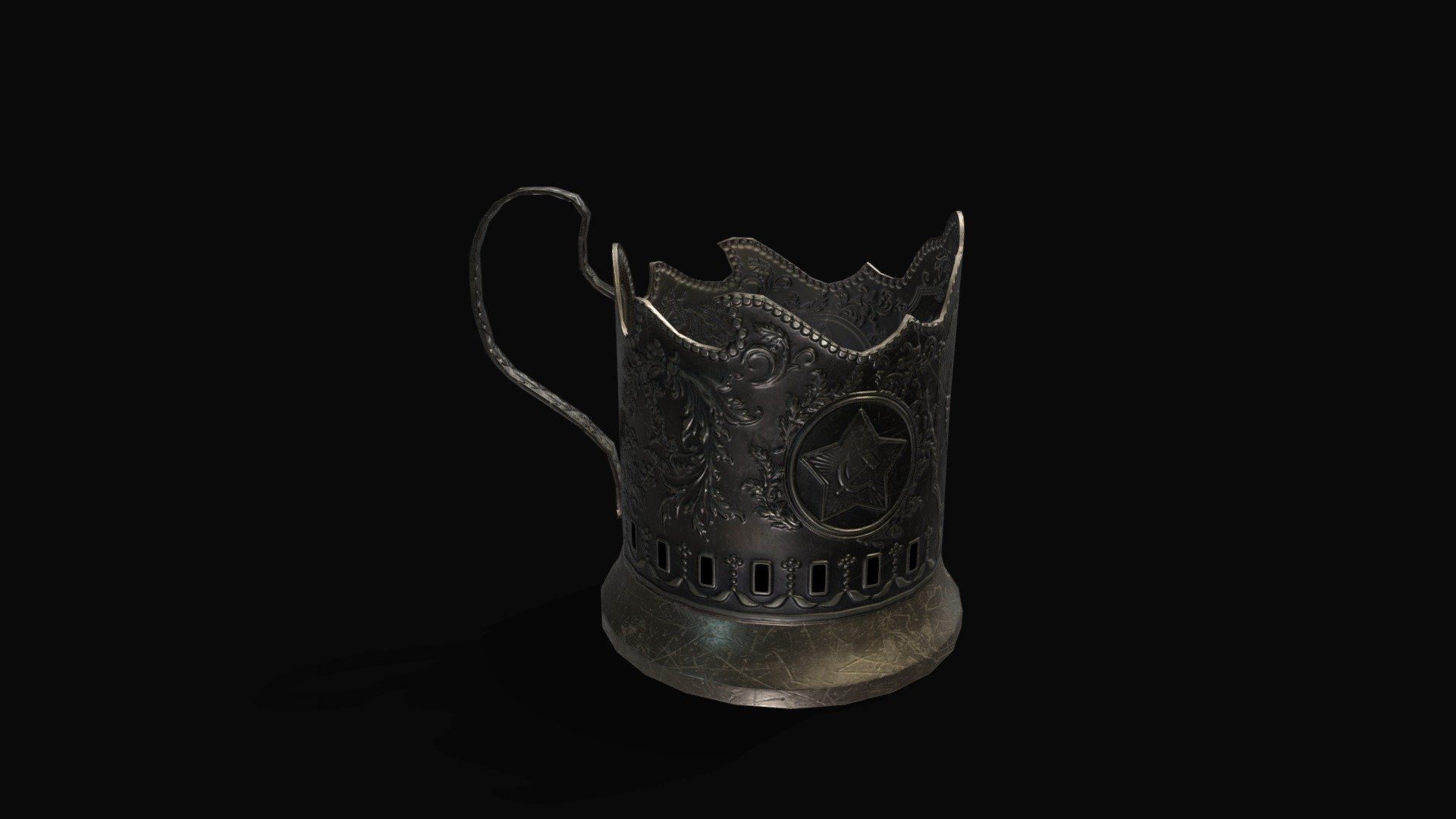 Soviet cup holder 3d model