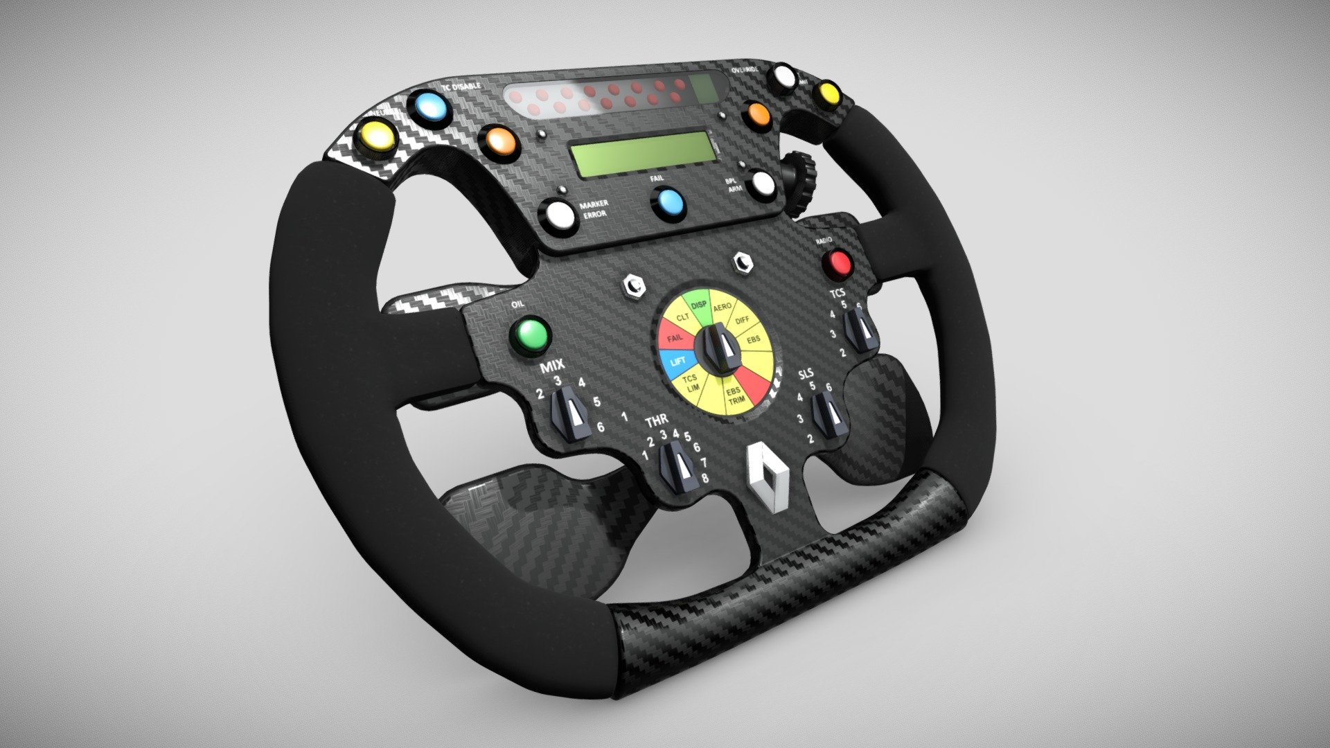 Renault F1 Steering Wheel (2006) 3d model