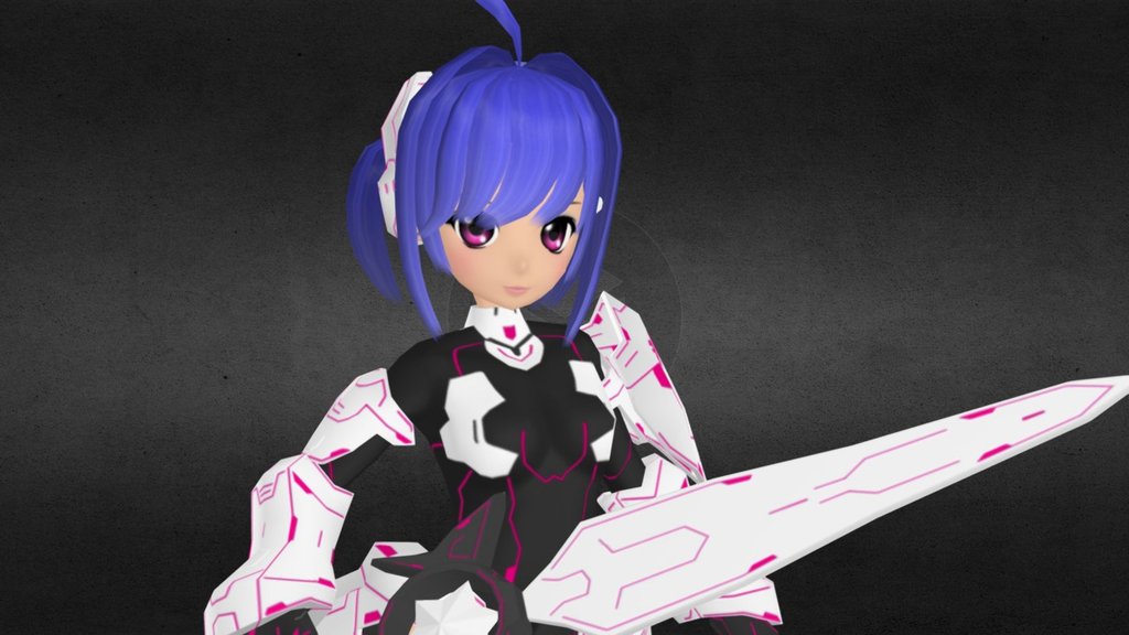 Sapphire Miyu 3d model