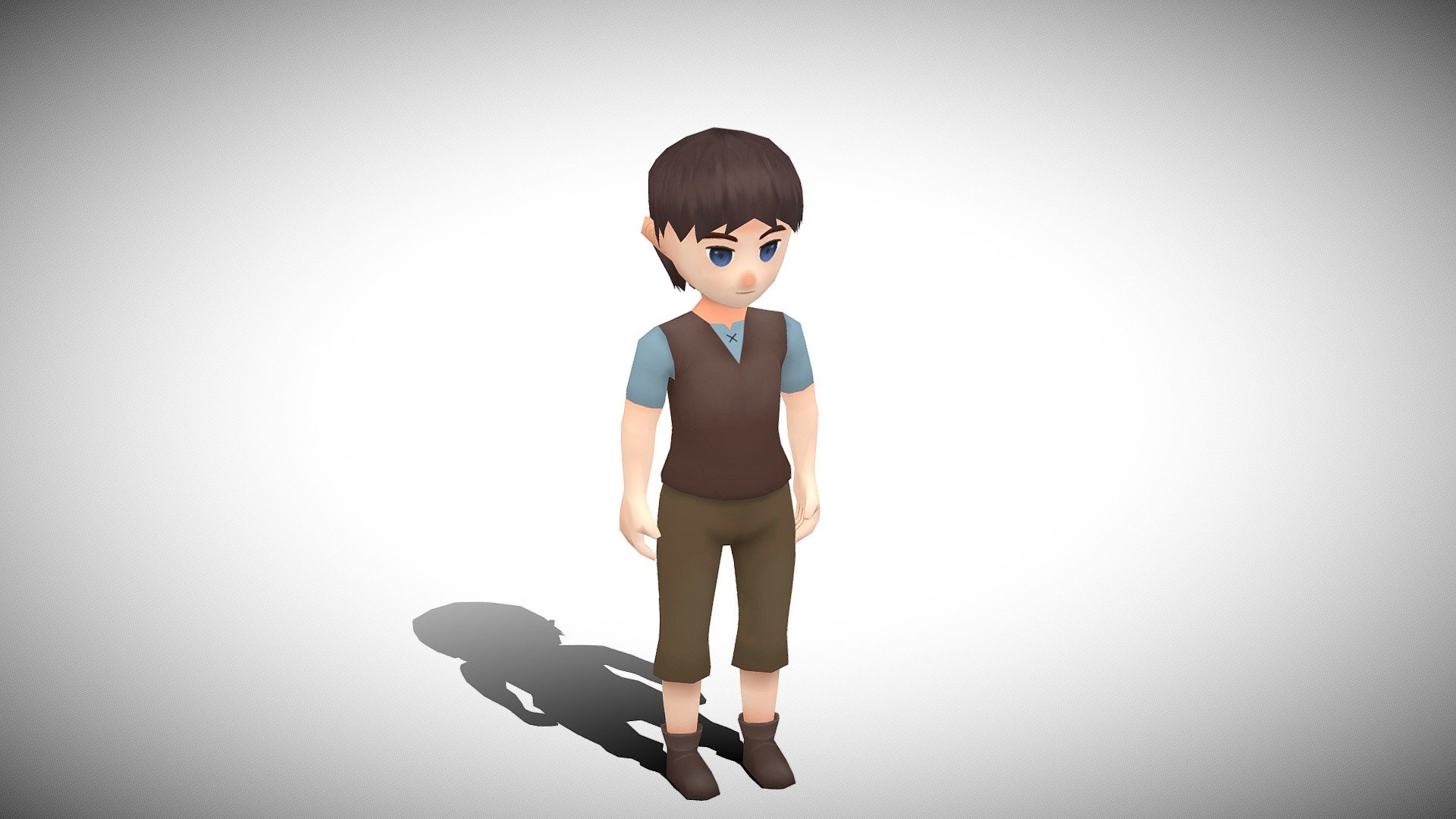 Stylized NPC 3d model