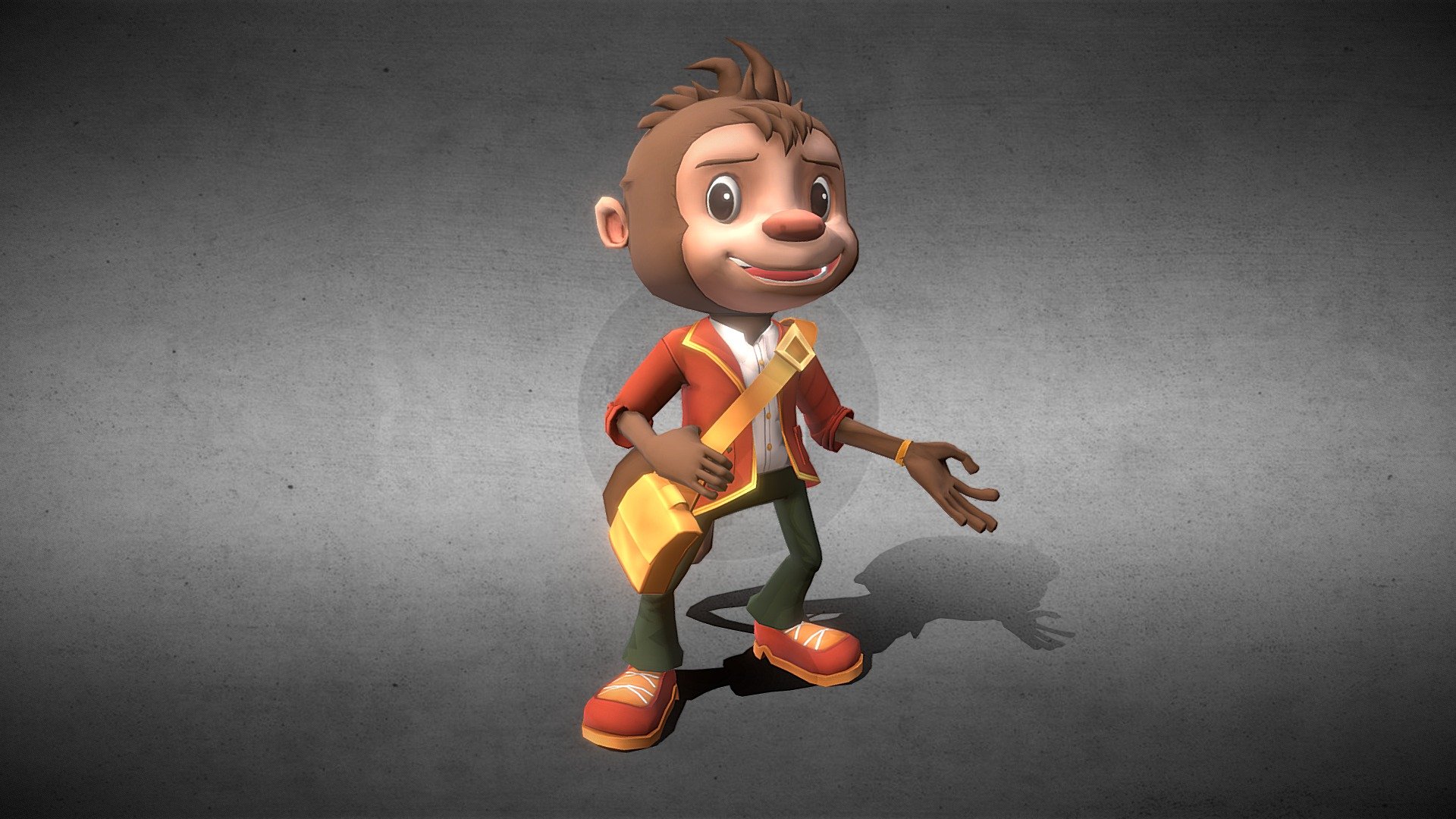 Bamboo_Monkey 3d model