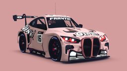 Cartoon GT3 Car