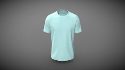 Men Short Sleeve Round Neck Tee (Low Poly)