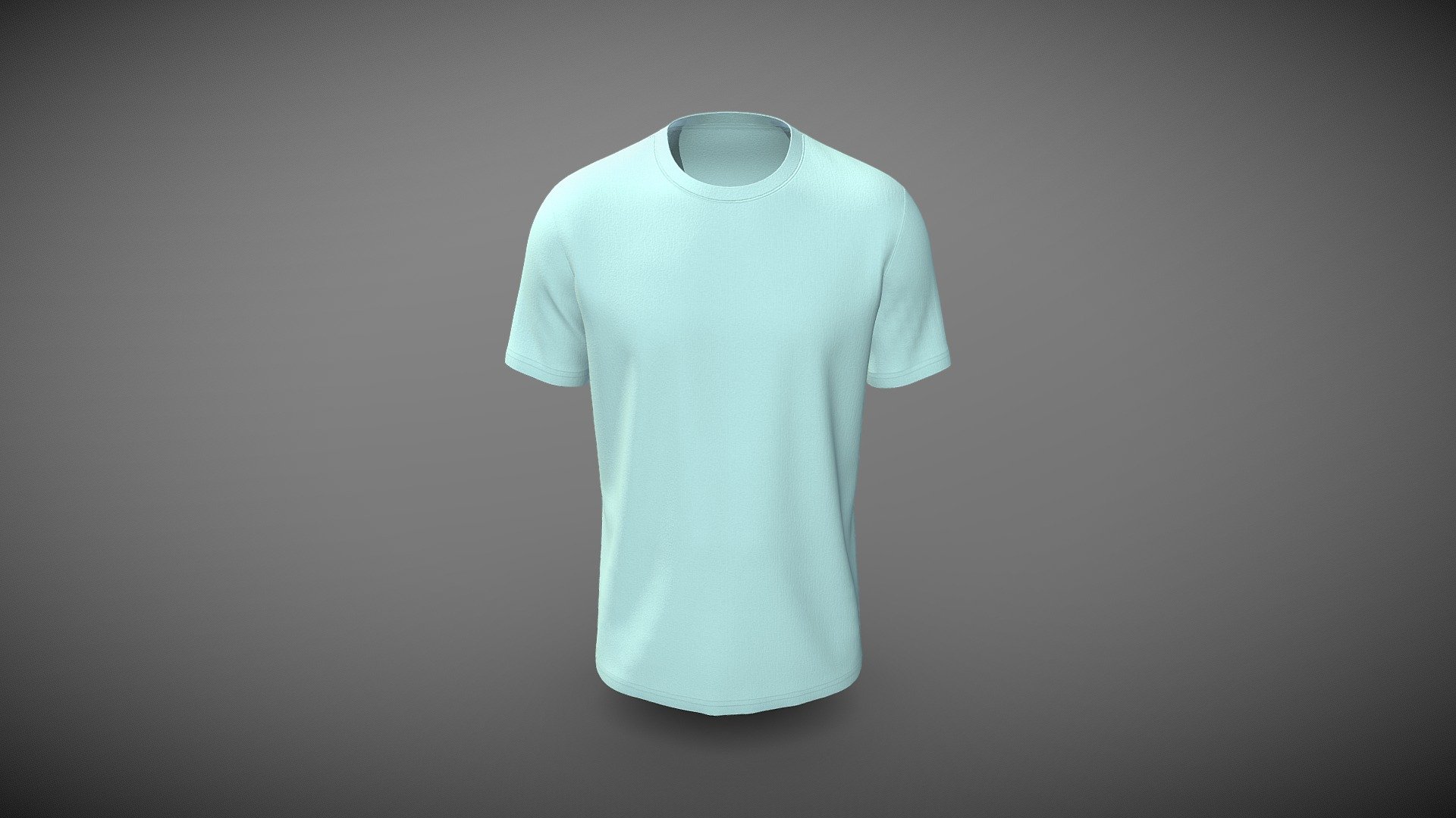 Men Short Sleeve Round Neck Tee (Low Poly) 3d model