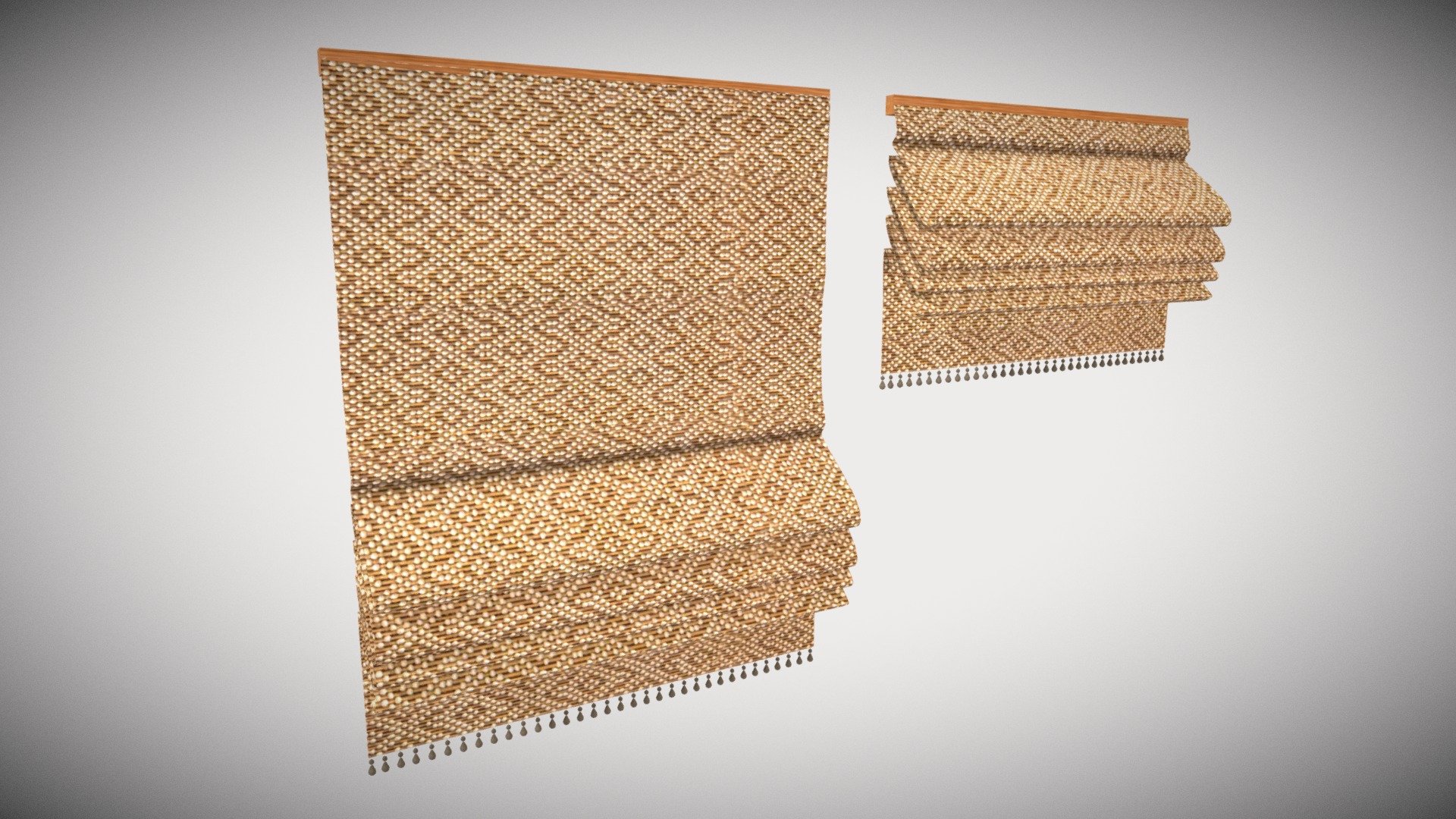 Rattan Curtain 3d model