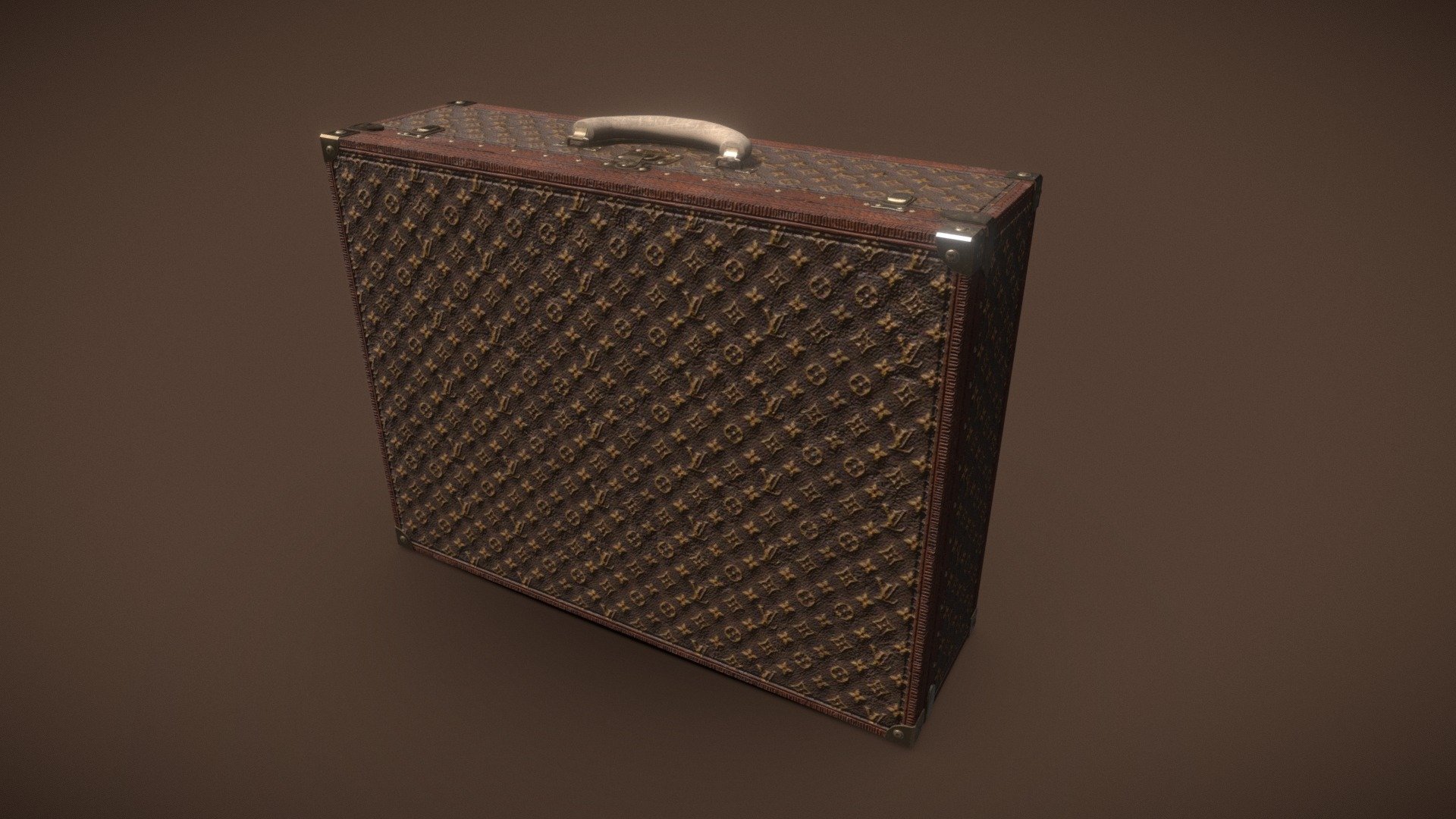 Louis Vuitton Suitcase 3d model