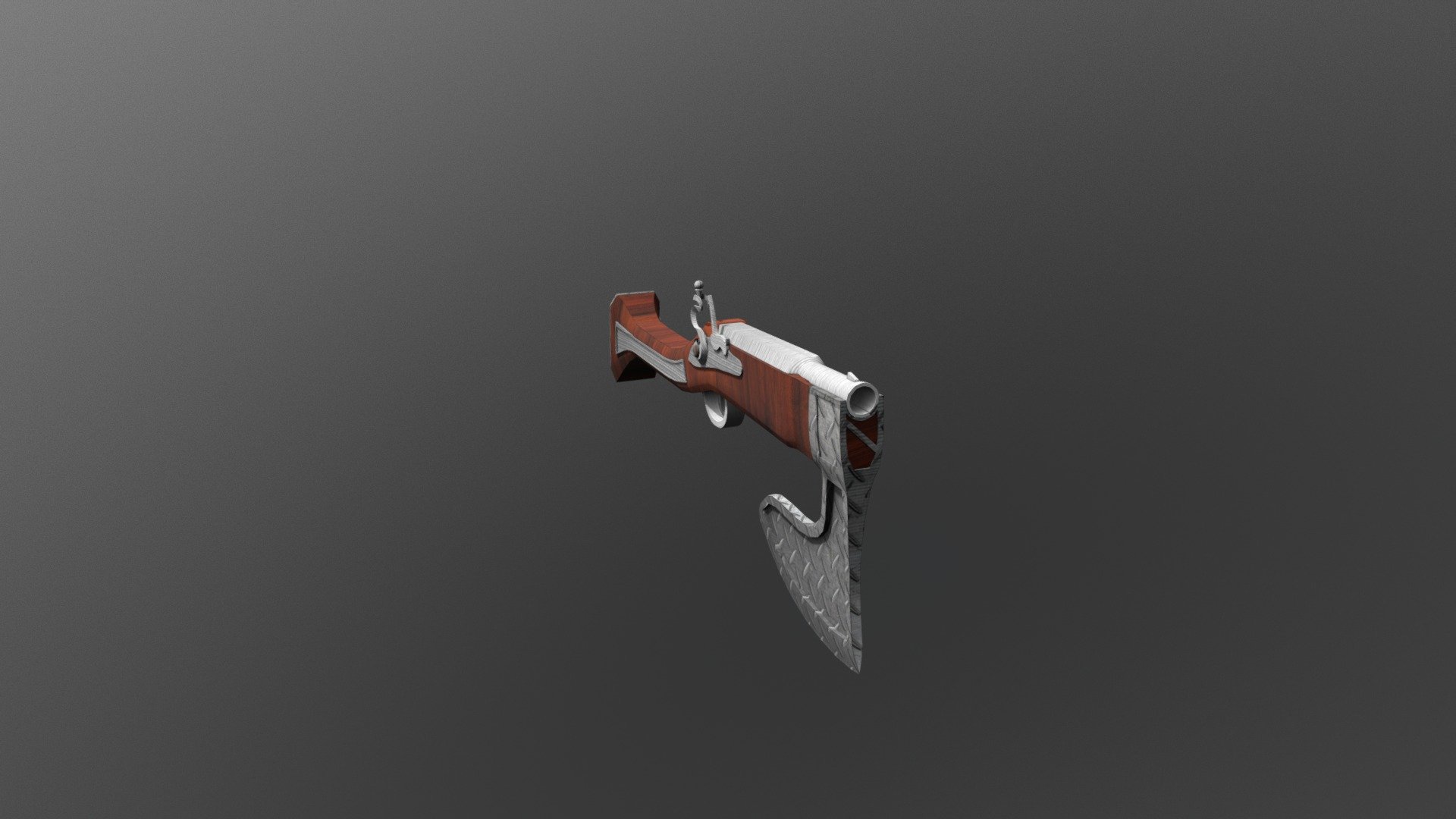 Flintlock Axe Gun 3d model