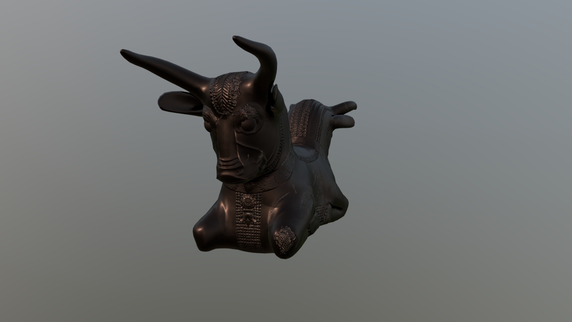 Double-Headed Bull Capital 3d model