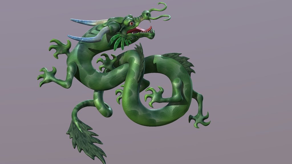 Water Dragon 3d model