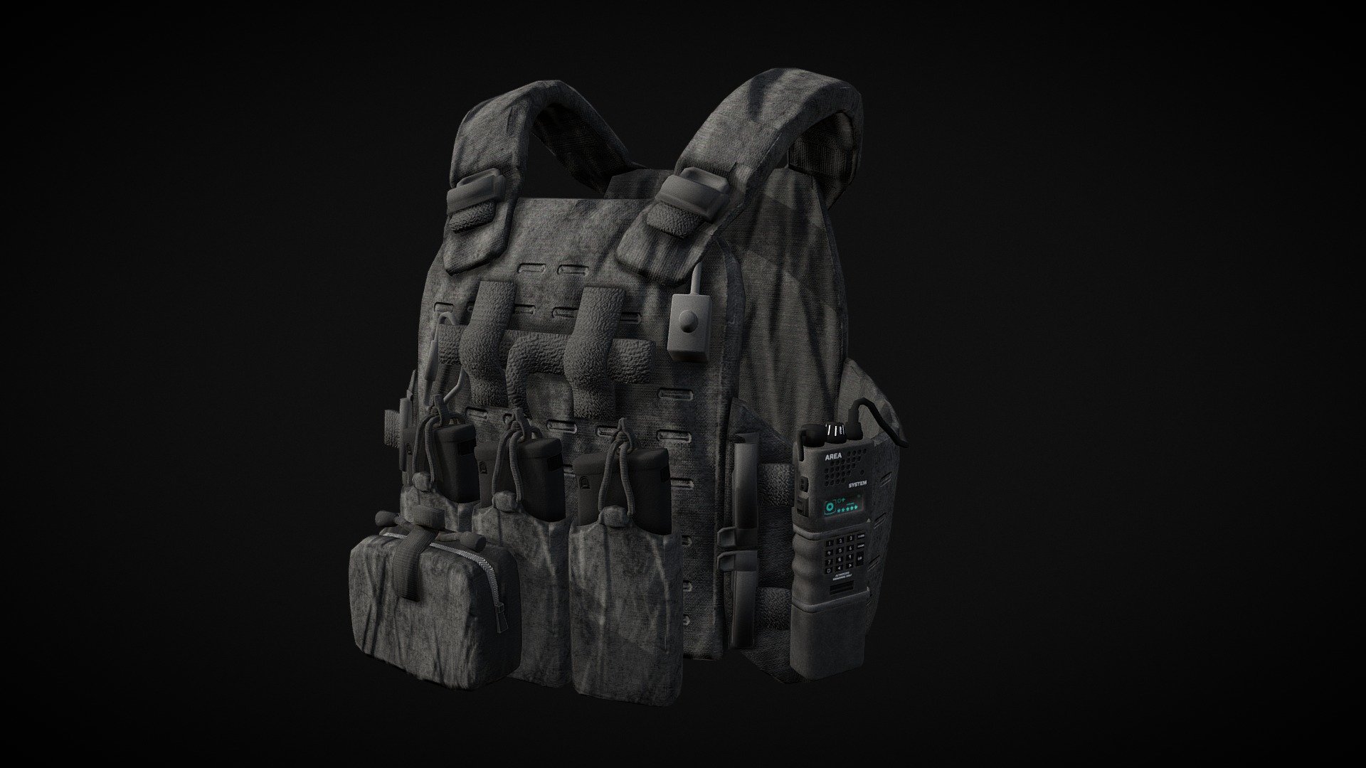 AVAB Vest Military Body Armor 3d model