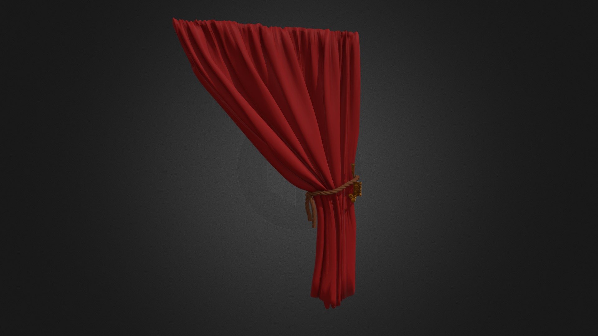 Victorian Curtain 3d model