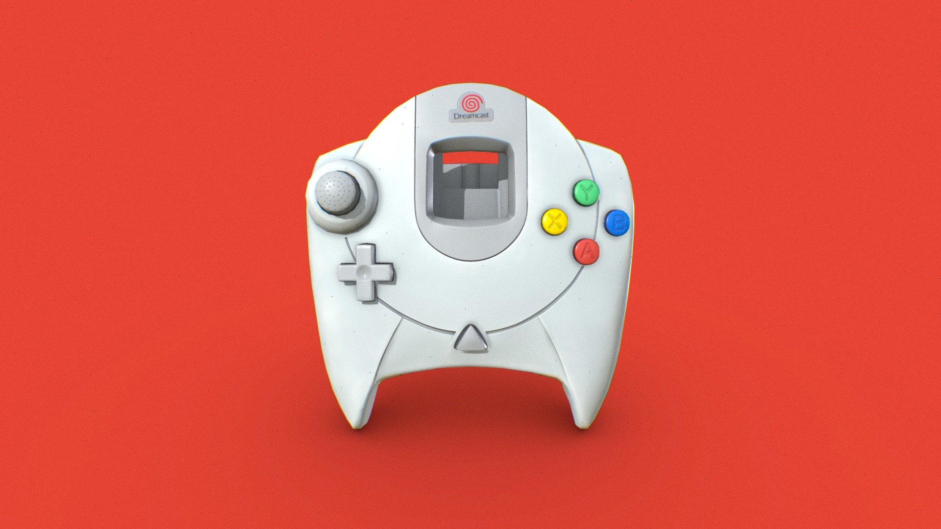 Sega Dreamcast Controller Highly optimized 3d model