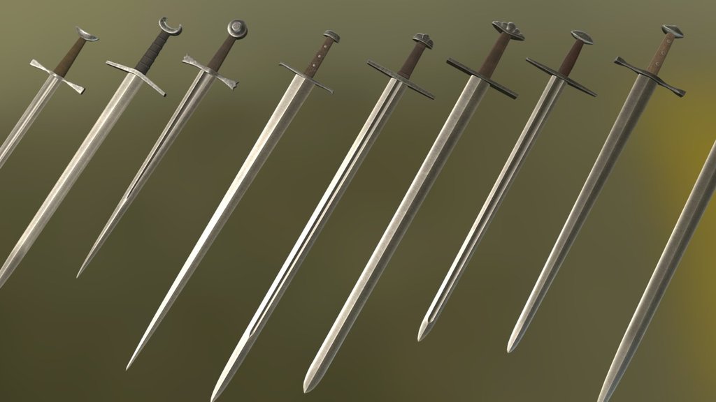 Sword pieces 3d model