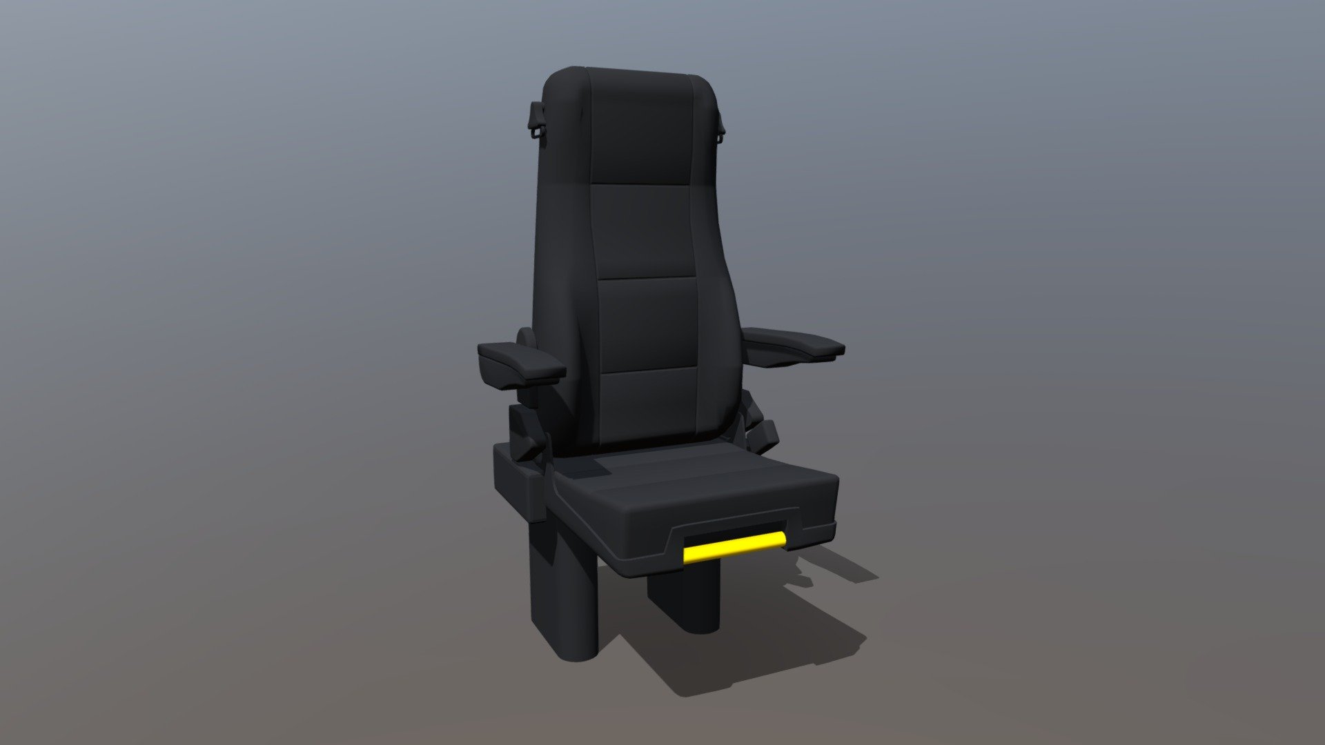 Train seat 019 3d model