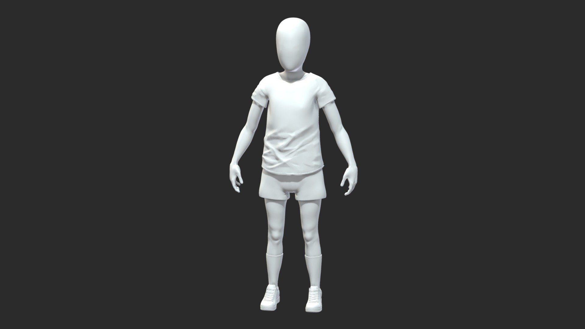 Kid manikin 3d model