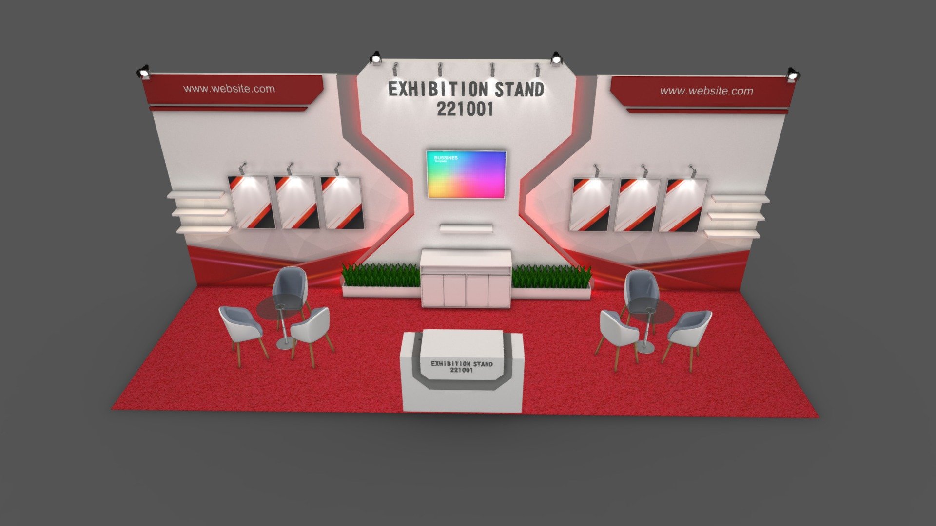 EXHIBITION STAND_221001 3d model