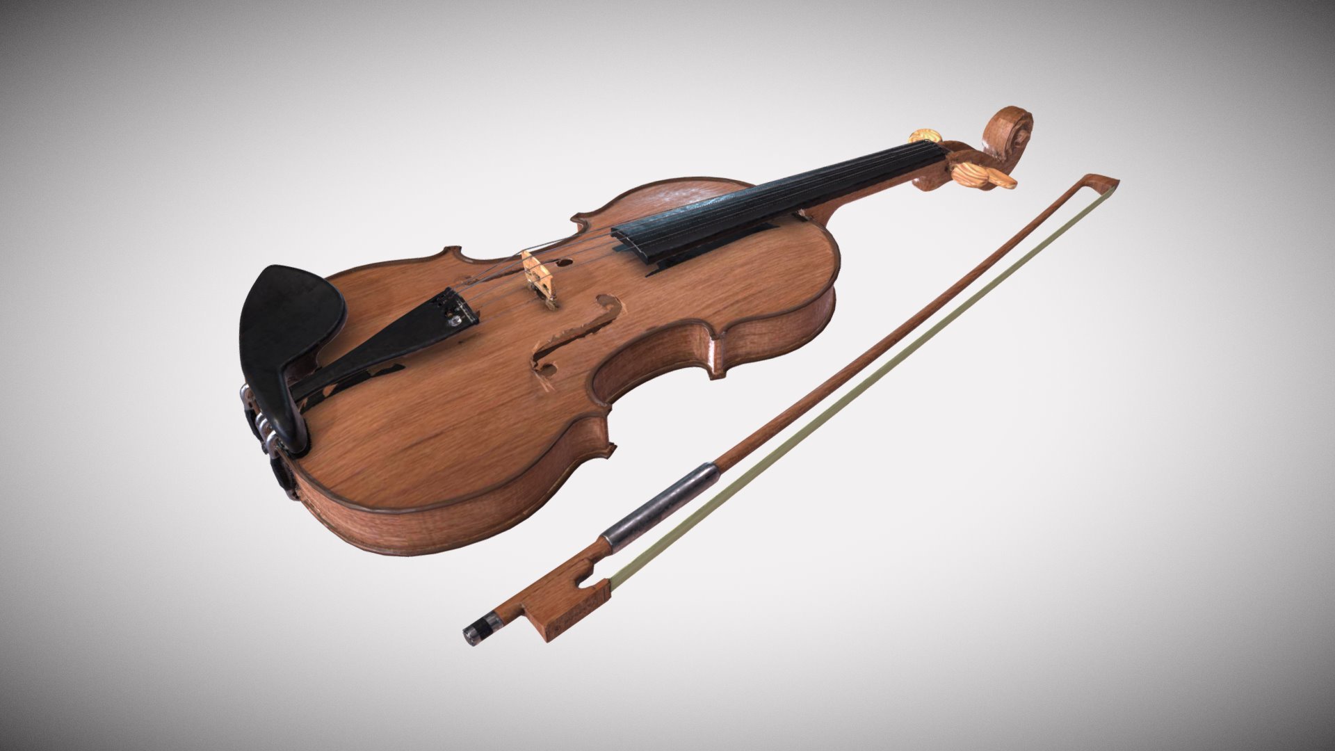 Violin 3d model