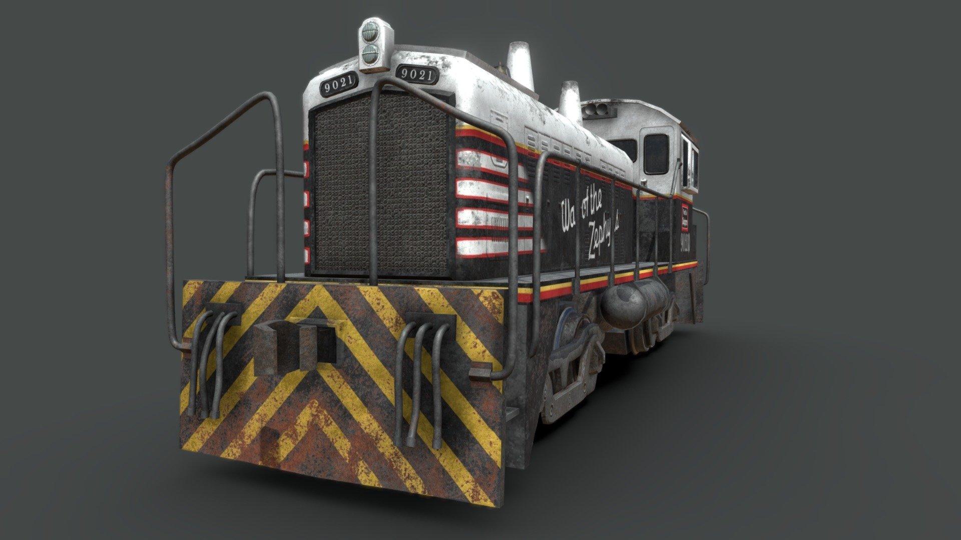 EMD SW1200 Locomotive 3d model