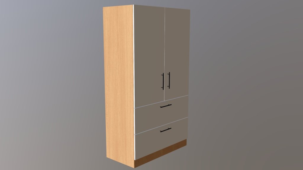 Closet Gaudé 3d model