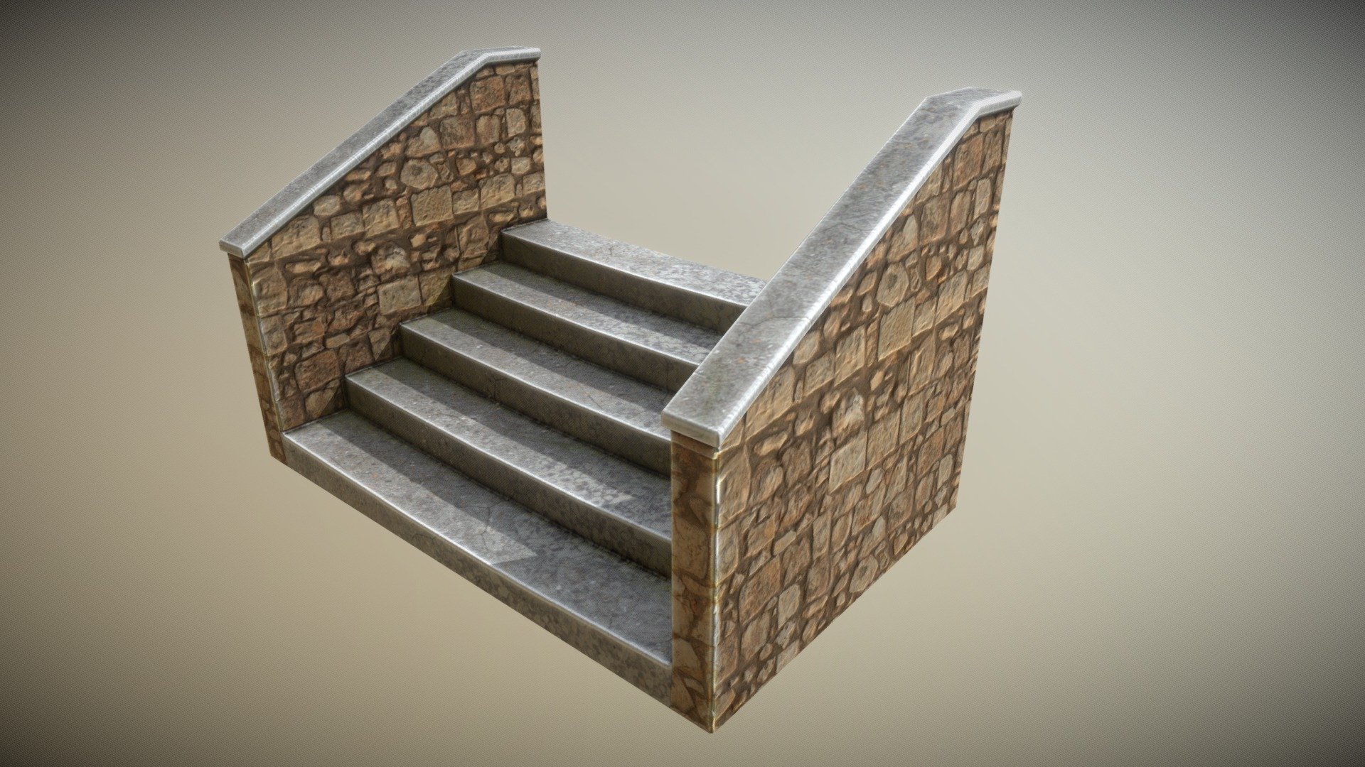 StairsMidO2 3d model