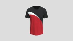 Sporty V-neck T-shirt