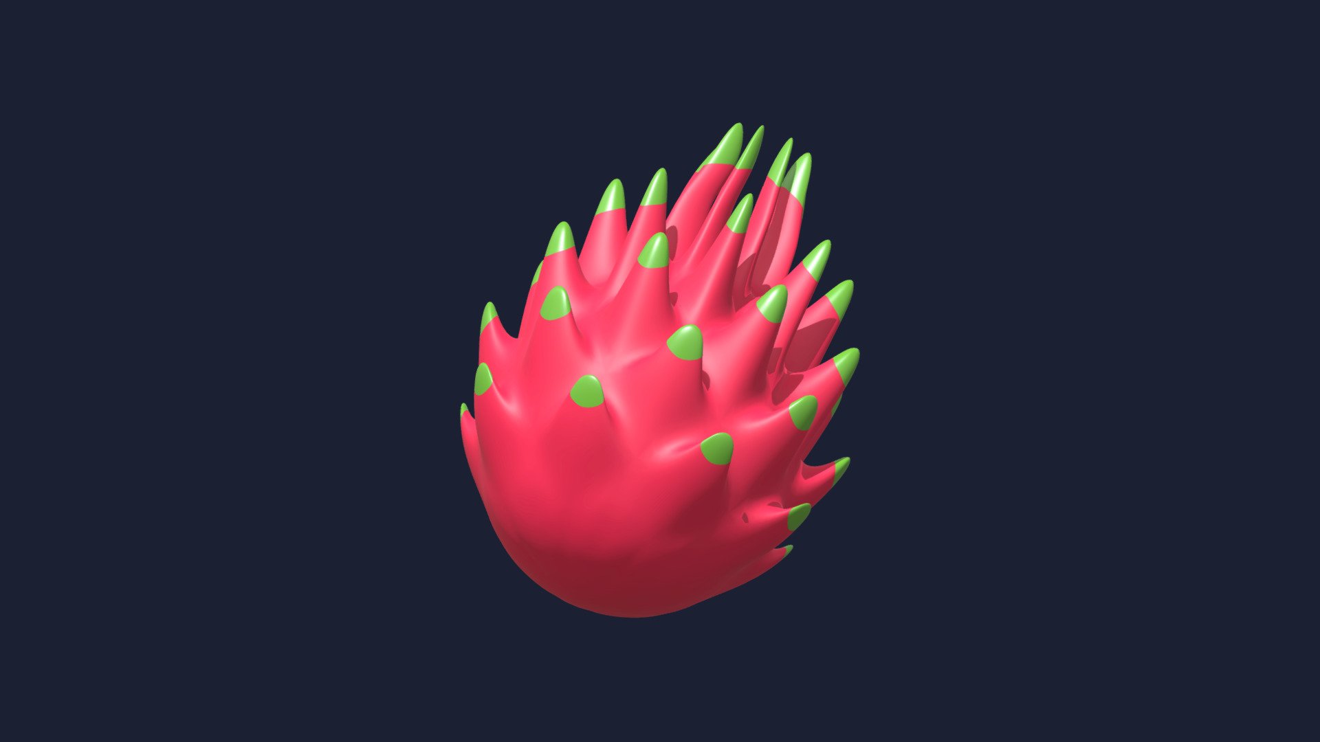 Dragonfruit Icon 3d model