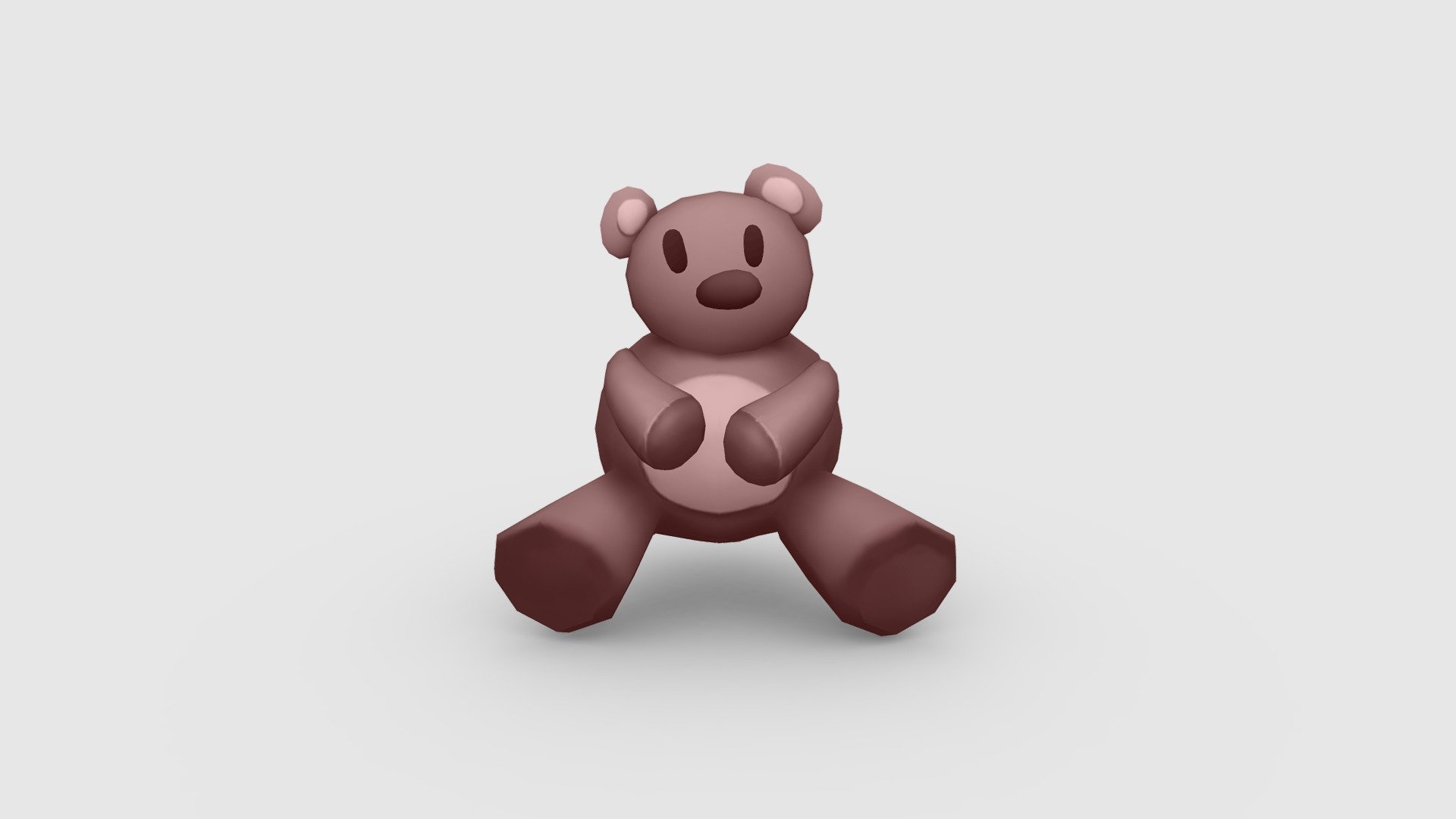 Cartoon Doll Bear 3d model