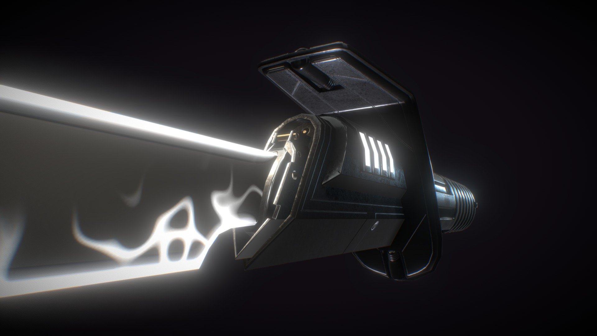 The Dark Saber (Star Wars/Mandalorian Fan Art) 3d model