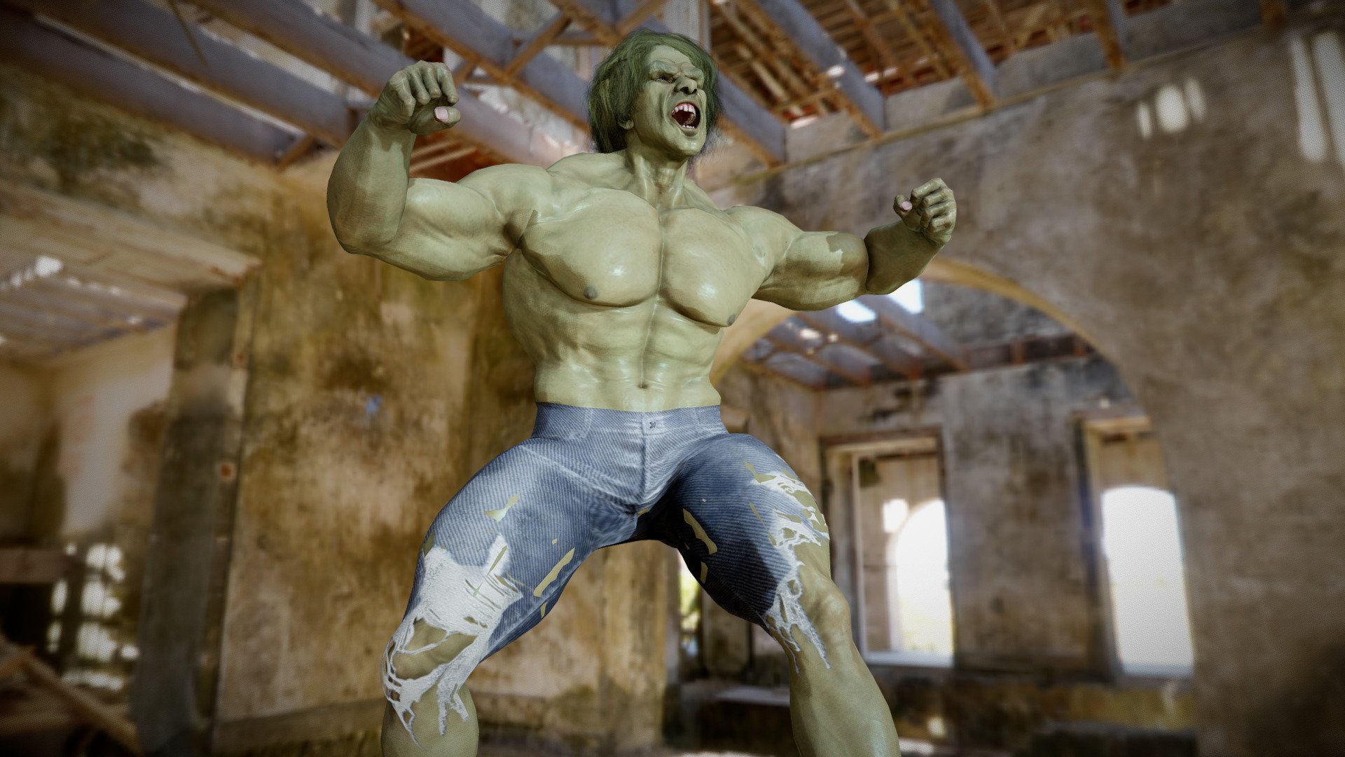 This is not HULK Lou Ferrigno (by PhiBix) 3d model