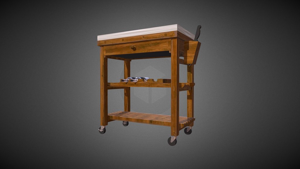 Server Buffet 3d model