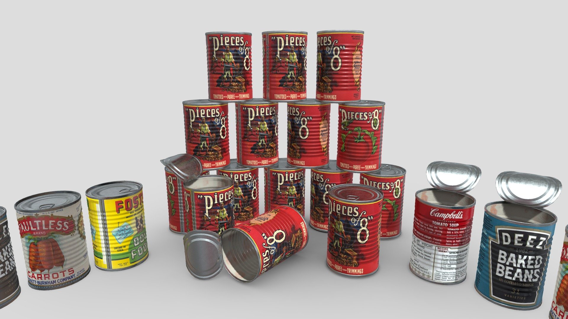 Conservation Cans 3d model