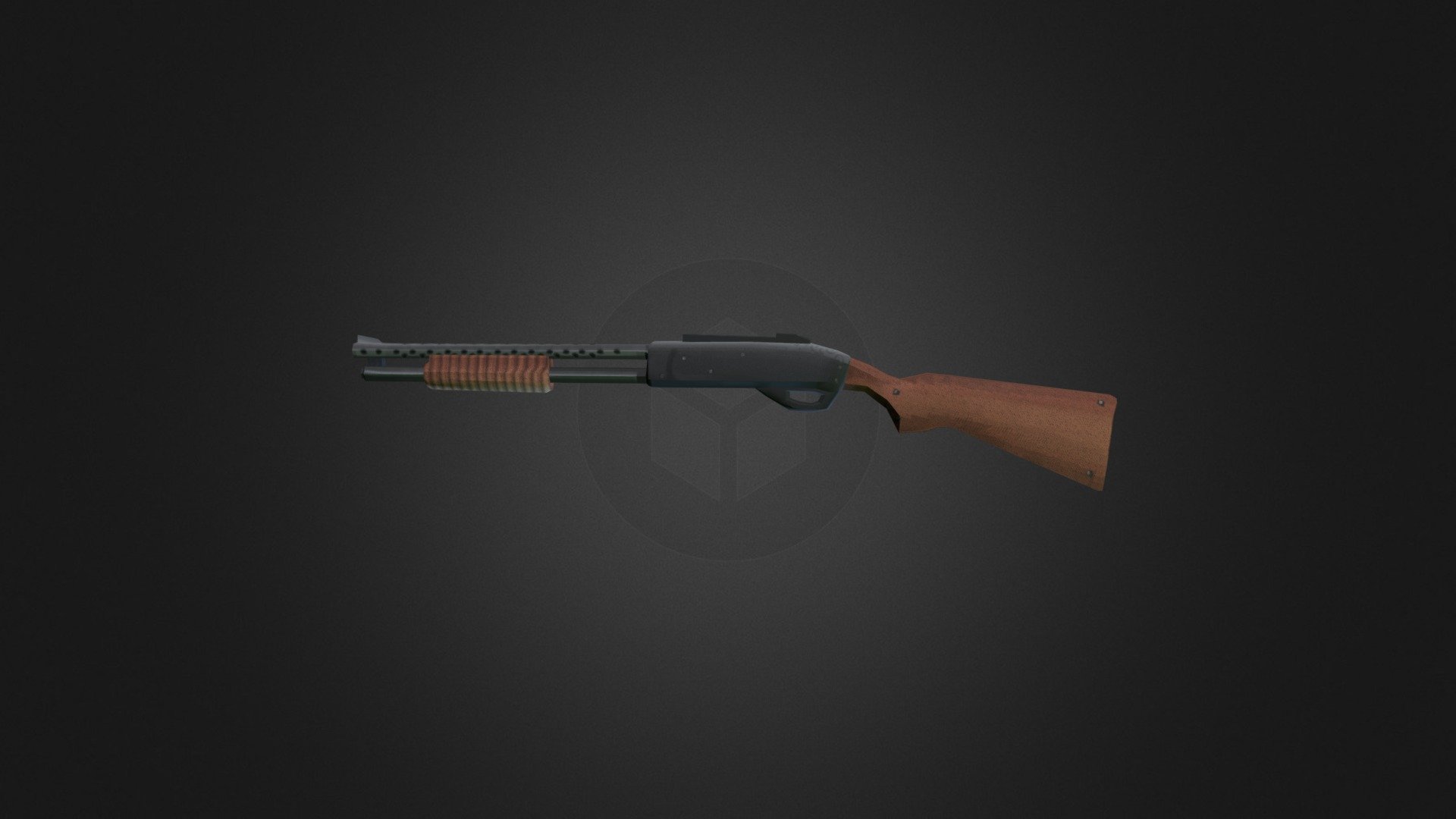 Retro FPS PS1 Style Shotgun 3d model