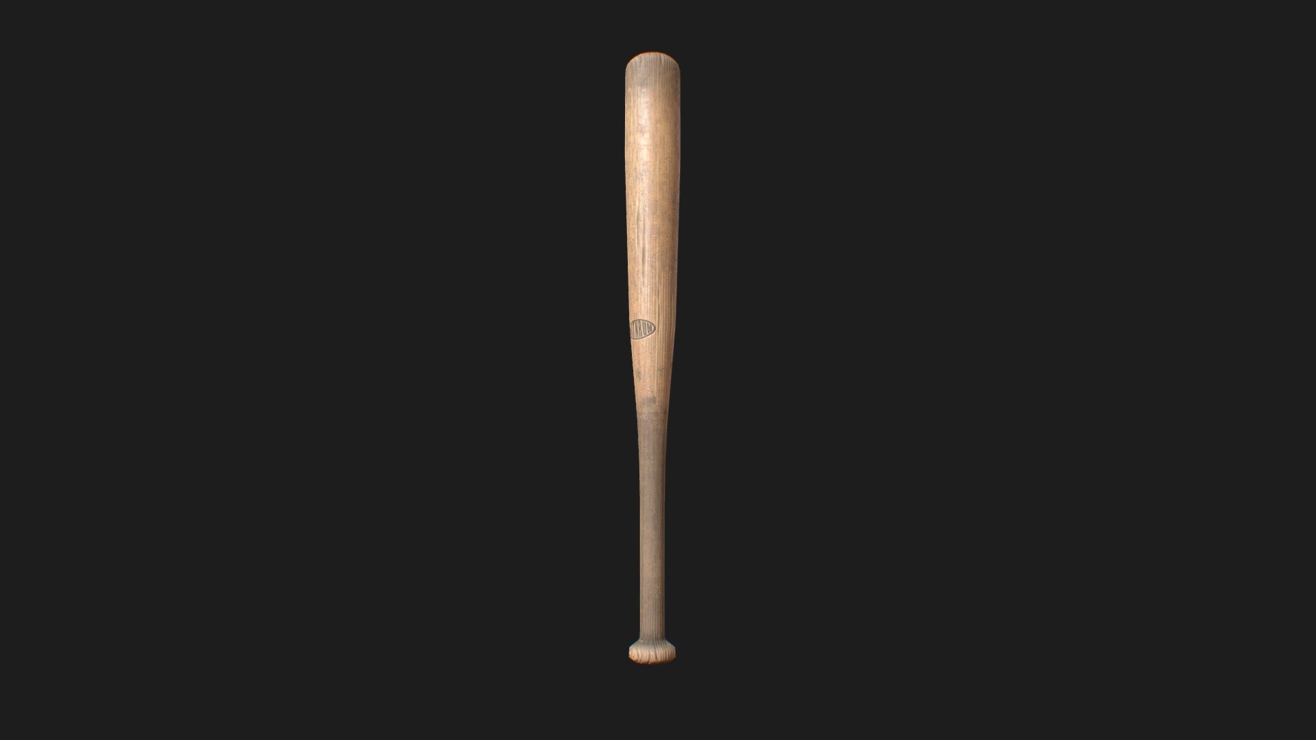 Wooden Basebal Bat 3d model