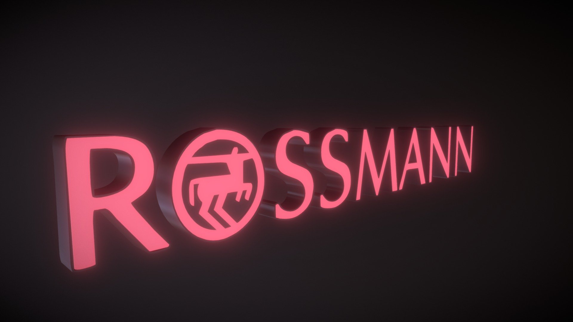 Rossmann @night 3d model