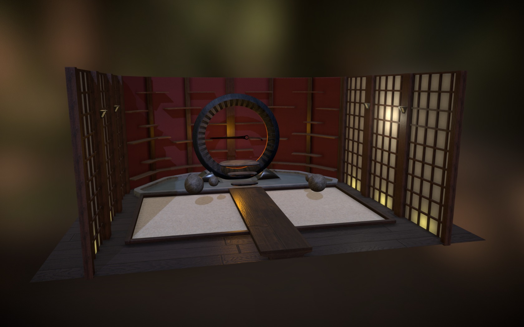 Shoguns Altar Room 3d model