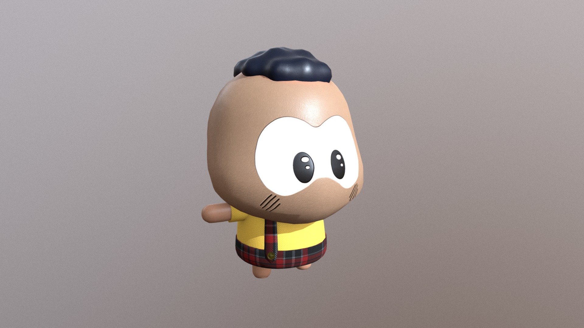 Cascão Turma da Mônica Toy 3d model