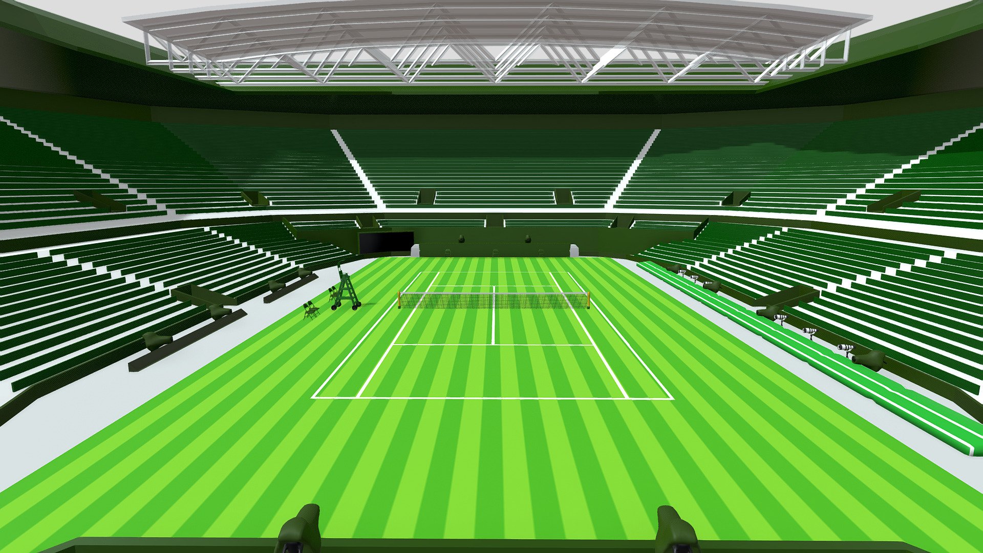 Tennis Stadium 3D 3d model