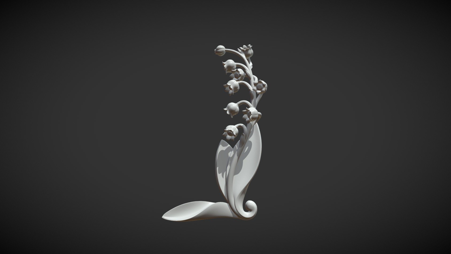 Lily of the valley 3d model