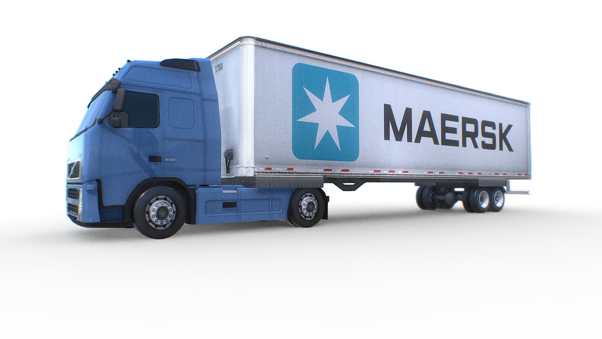 Volvo FH 12 Maersk Truck 3d model